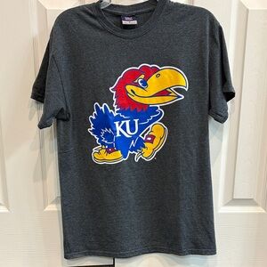Kansas Jayhawks Graphic Tee - Charcoal Size M